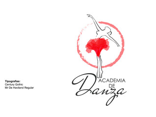 logotipo de escuela, academia de danza