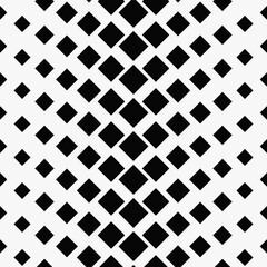 Diagonal location of rhombuses. Vector black rhombs and white background.