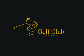 luxury golf logo design