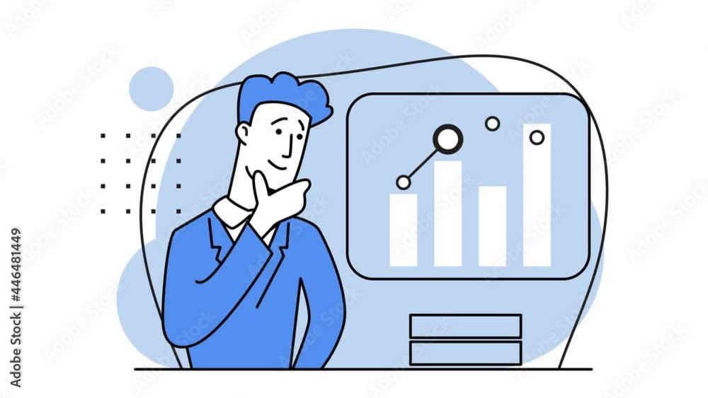 Poster database analysis. finances. digital solutions business analytics and planning. business marketing i