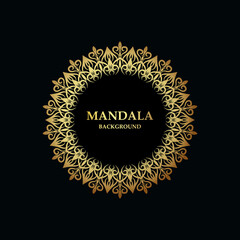 mandala background  gold color design