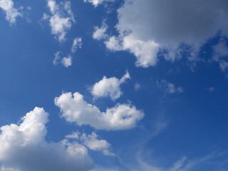 Naklejka na ściany i meble beautiful blue sky with cloud