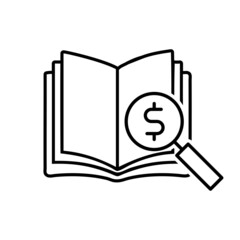 Budget icon vector set. bookkeeping illustration sign collection. Accounting symbol or logo.