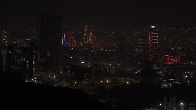 Izmir At Night, Turkey