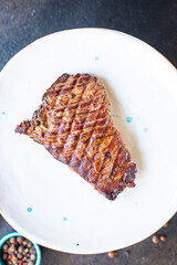 steak meat grill beef grilled barbecue on the table, healthy meal snack copy space food background rustic 