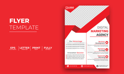 Multipurpose modern business flyer design template