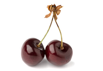 berry cherry on white background isolate