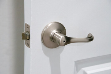 Modern style door handle open metal security steel front