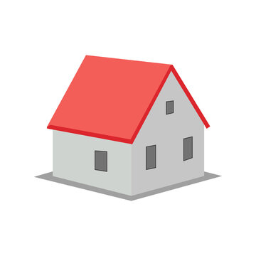 Home flat icon with editable vector file