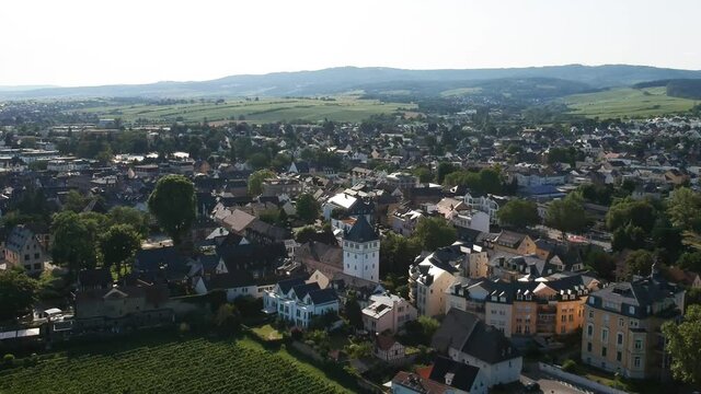 Luftaufnahme.  Rhein. Hessen. Deutschland. 