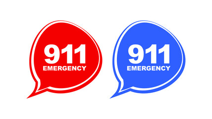 911 emergency sign	