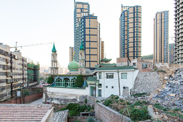 Chinese Lulan Mosque in Lanzhou, Gansu, China