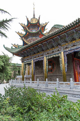 Naklejka premium Chinese Sufi Mosque Ling Ming Tang in the city of Lanzhou, Gansu, China