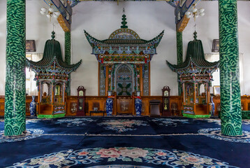 Chinese Sufi Mosque Ling Ming Tang in the city of Lanzhou, Gansu, China