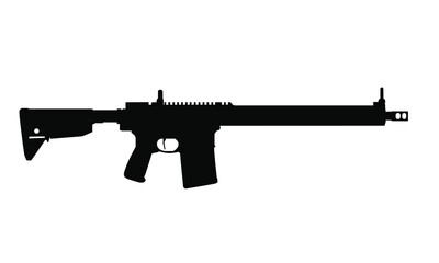 AR15 Springfield Armory Saint-Victor Gun Silhouette