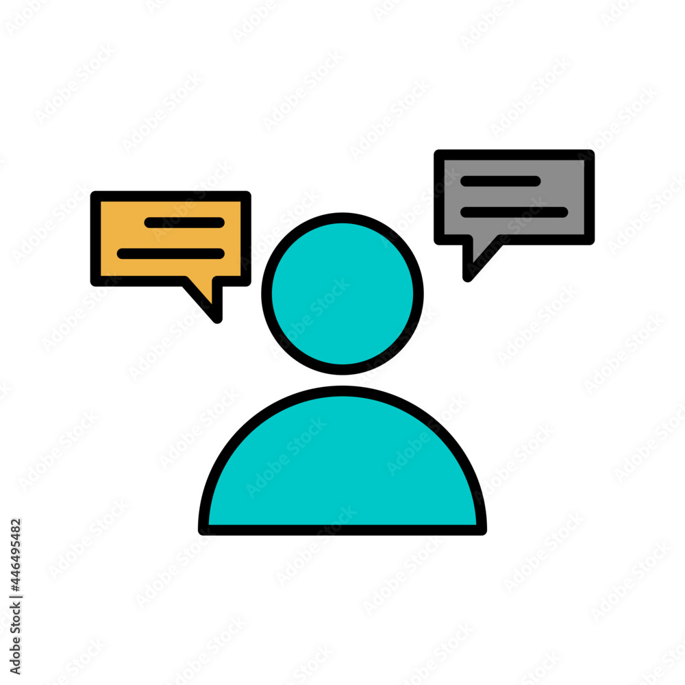 Wall mural Customer chat icon