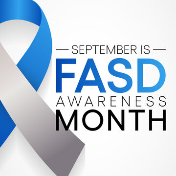 International Fetal alcohol spectrum disorder awareness month (FASD) is observed every year in September, in recognition of the importance of alcohol free pregnancy. Vector illustration
