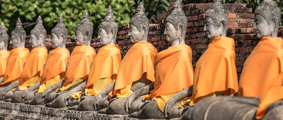 Ayutthaya historical park - obrazy, fototapety, plakaty