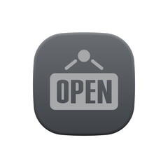 Open Sign - Sticker