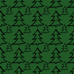 christmas trees background