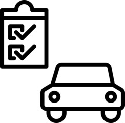 car checklist icon
