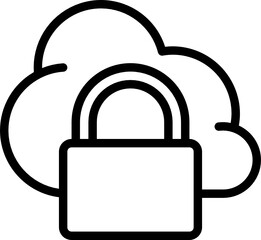 cloud  lock icon