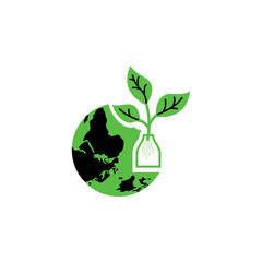 eco green world find icon vector
