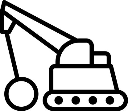 Wrecking Ball Truck Icon