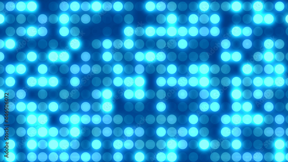 Poster dot white blue pattern screen led light gradient texture background. abstract technology big data di
