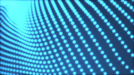 Naklejka premium Dot blue wave light screen gradient texture background. Abstract technology big data digital background. 3d rendering.