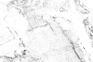 Abstract vector noise. Small particles of debris and dust. Distressed uneven background. Grunge texture overlay with fine grains isolated on white background. Vector illustration. EPS10.