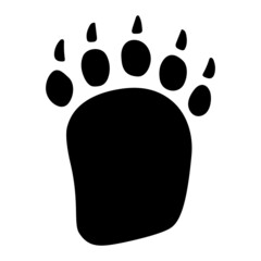 ハクビシンの足跡