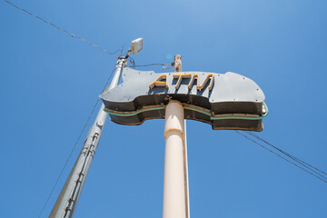 Neon sign for an ATM machine to retrive cash out of your bank account