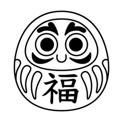 Isolated asian culture figure Neko character Vector illustration