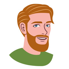 Isolated avatar of a man Vector illustration
