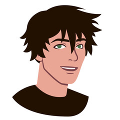 Isolated avatar of a man Vector illustration