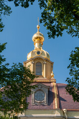 Dome of Saints Peter and Paul Cathedral in St Petersburg