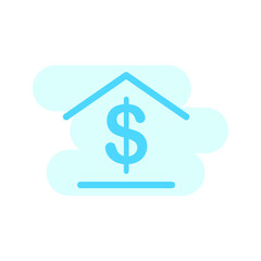 Illustration Vector Graphic of Bank Building icon