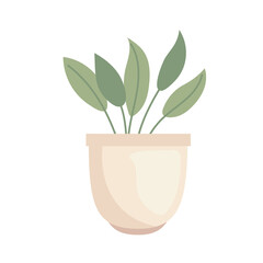 pot with houseplant