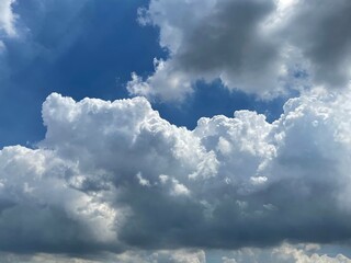 blue sky with clouds