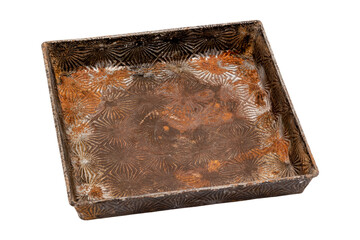 Antique Tinned Starburst Baking Pan