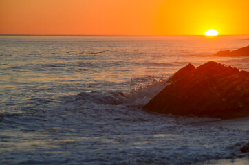Santa Barbara County Surf Sunset