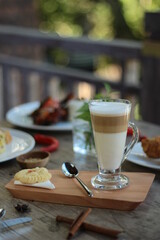 cup of coffee and a cake