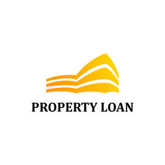 Modern Golden Buildings and property Real estate logo icon. Vector illustration of construction company