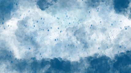 blue background and rain texture for presentation, wallpaper, poster, and website