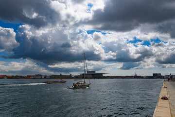 View of Copenhagen harbour - 446532255