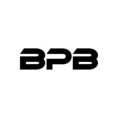 Fototapeta na wymiar BPB letter logo design with white background in illustrator, vector logo modern alphabet font overlap style. calligraphy designs for logo, Poster, Invitation, etc.
