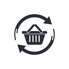 Alternative, additional purchases. Vector icon isolated on white background.