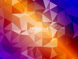 Obraz premium Vector of modern abstract triangular background - Vector
