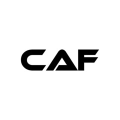 CAF letter logo design with white background in illustrator, vector logo modern alphabet font overlap style. calligraphy designs for logo, Poster, Invitation, etc.